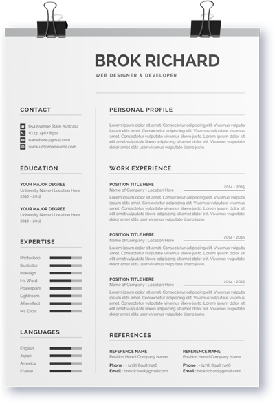 Brok's Example Resume