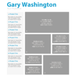 Gary's Blue Professional Resume - Washington D.C.