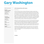 Gary's Blue Professional Resume - Bethesda, MD