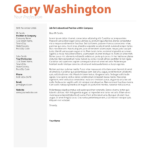 Gary's Orange Professional Resume - Bethesda, MD.